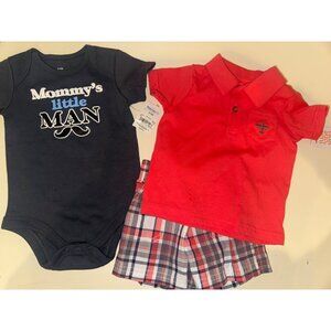 Bundle of (3) Baby Boy NWT Carter's Airplane Outfit/Bodysuit Clothes - 6 Months